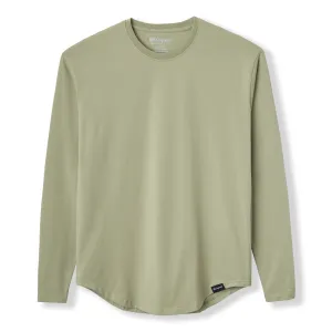 021 ESSENTIAL DROP-CUT LONG SLEEVE - OLIVE GREEN