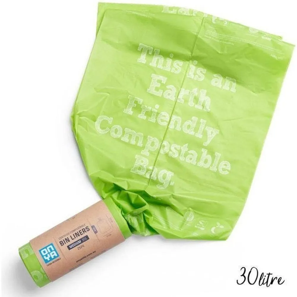 100% Certified Compostable Bin Liners by Onya