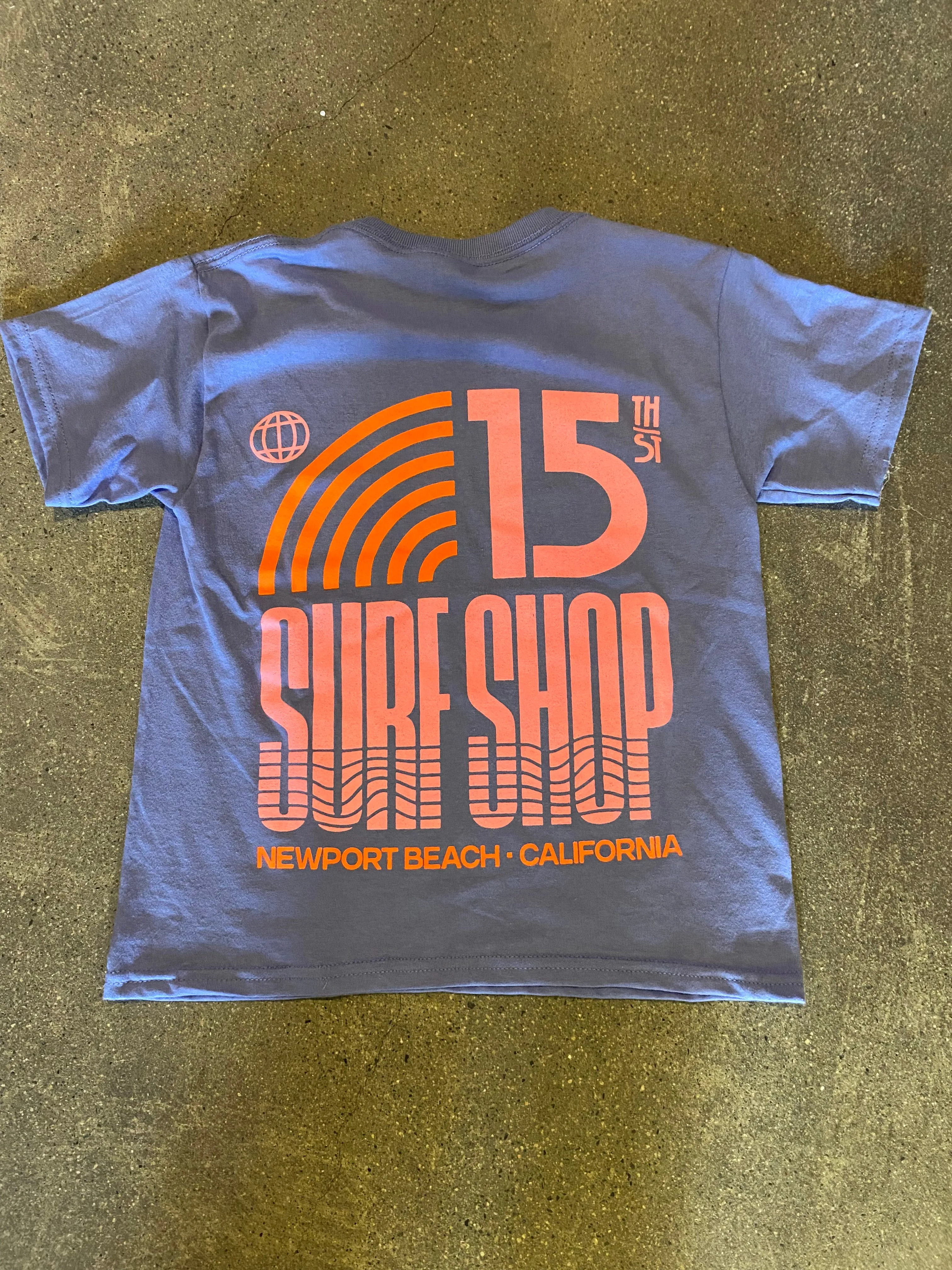 15th St KIDS BLUSH POP OCEAN RAINBOW  T- SHIRT FADED DENIM