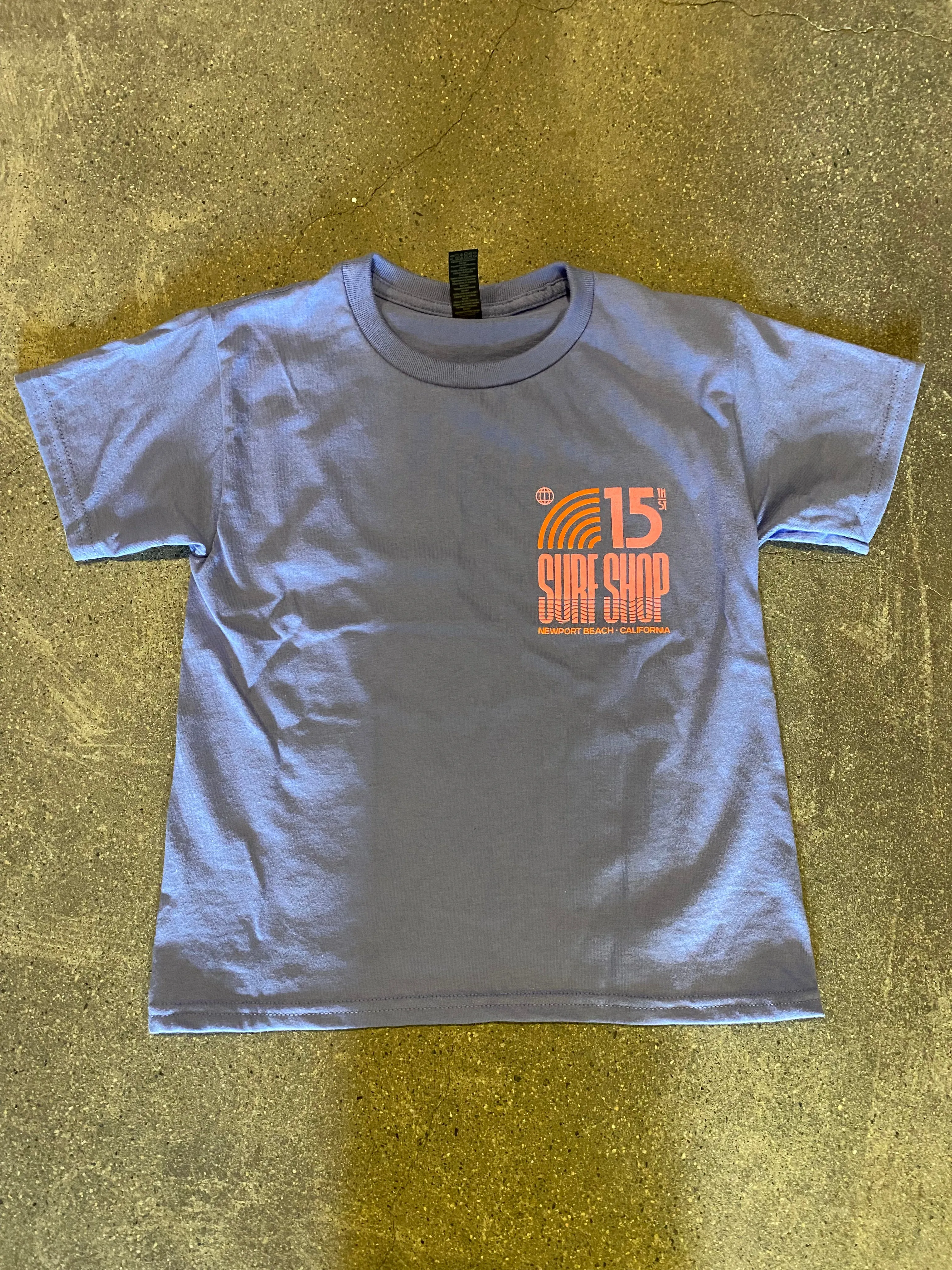 15th St KIDS BLUSH POP OCEAN RAINBOW  T- SHIRT FADED DENIM