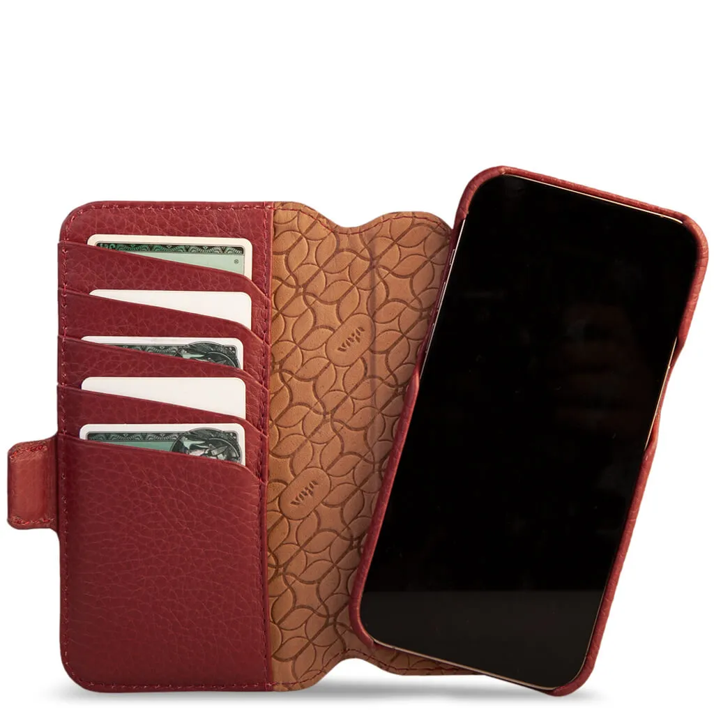 2 in 1 Detachable Wallet leather case for iPhone 15 Pro Max