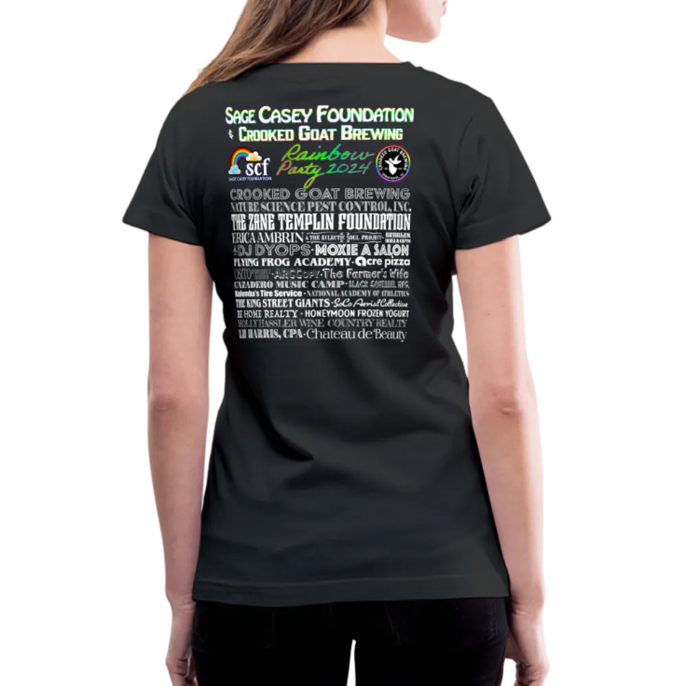 2024 *BE KIND* Rainbow Party Women's V-Neck T-Shirt