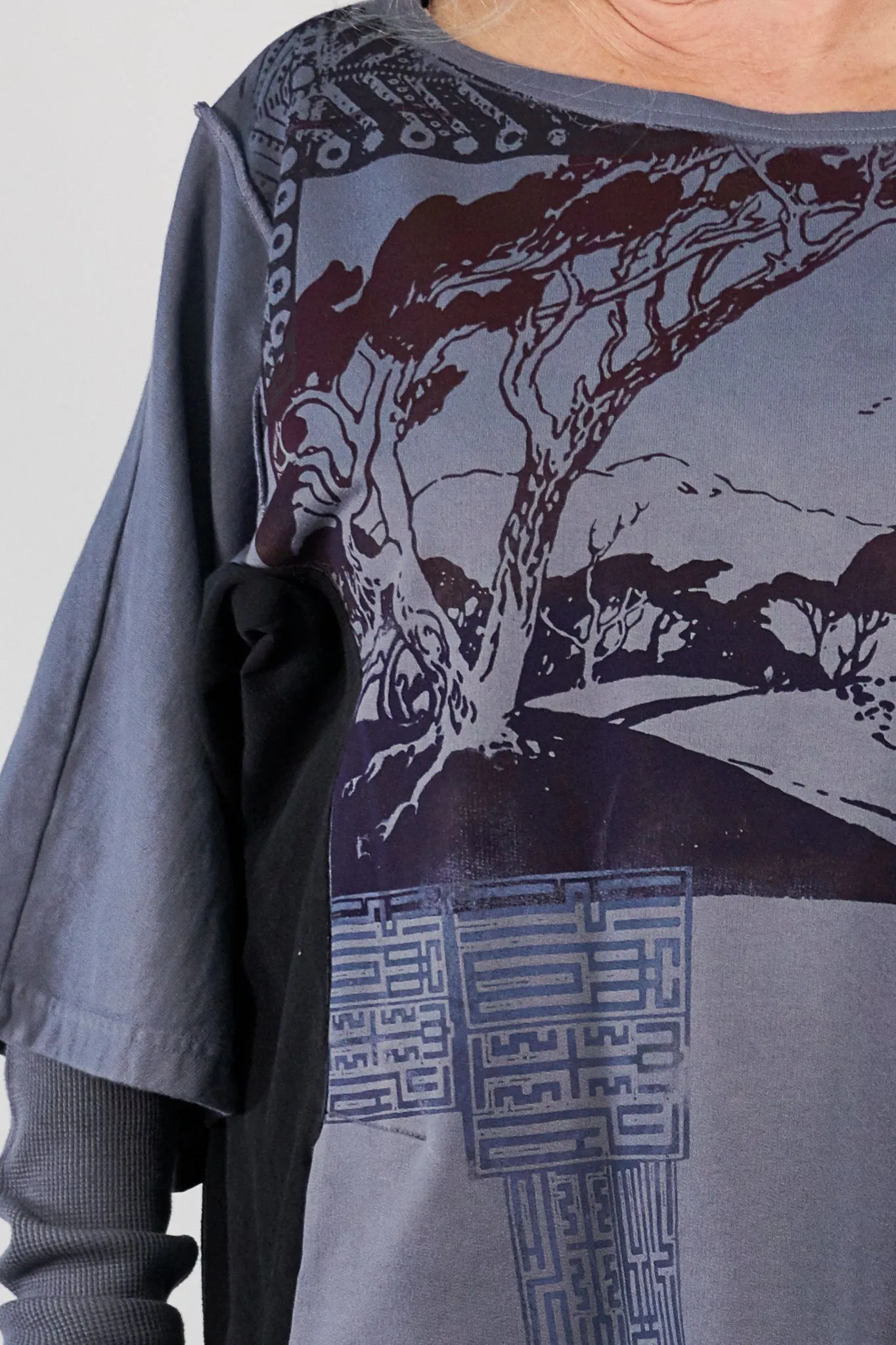 2250 Sketchbook Tunic/Sweatshirt Dress-Lake-P