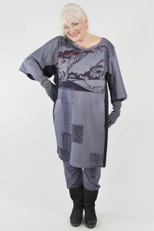 2250 Sketchbook Tunic/Sweatshirt Dress-Lake-P