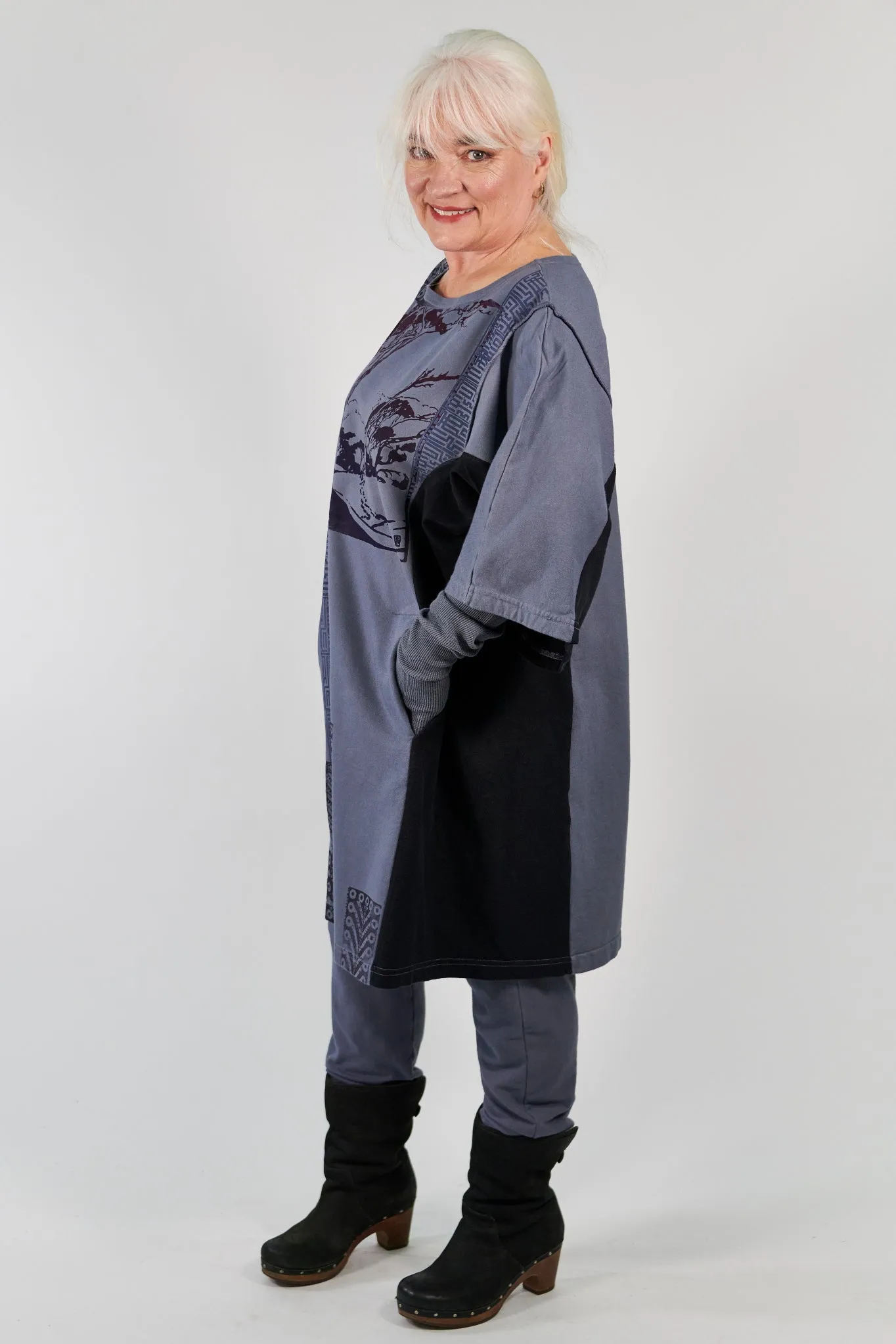 2250 Sketchbook Tunic/Sweatshirt Dress-Lake-P