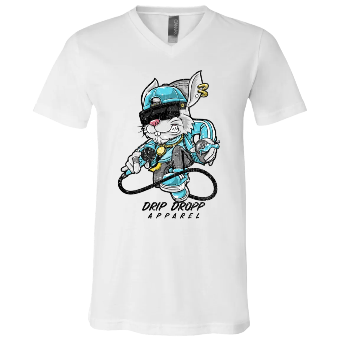3005 Unisex Jersey SS V-Neck T-Shirt