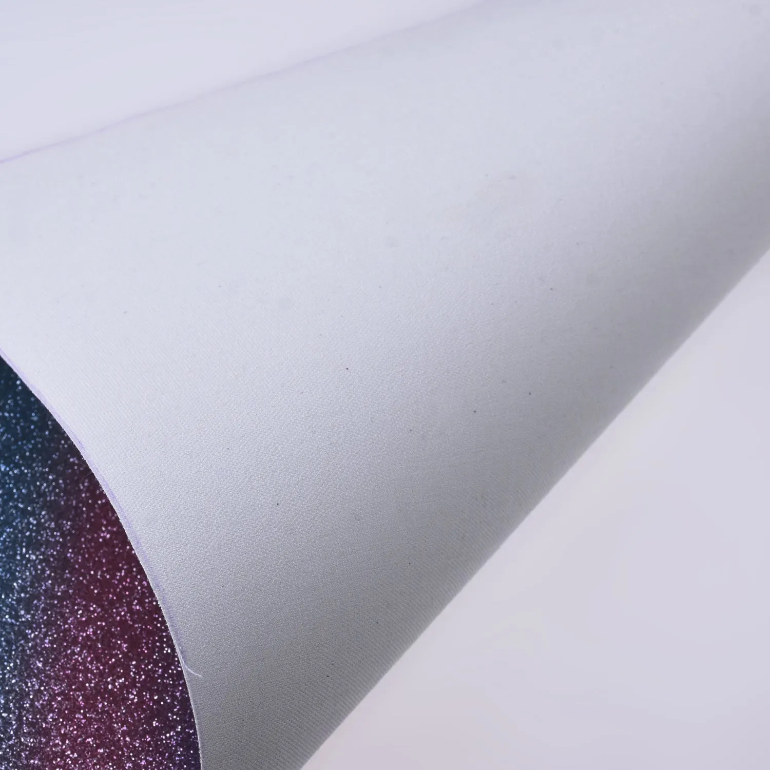 8*12" Silver Rainbow Glitter Faux leather sheets Glitter Fabric for Crafts and Hair Bows 1pcs 102636
