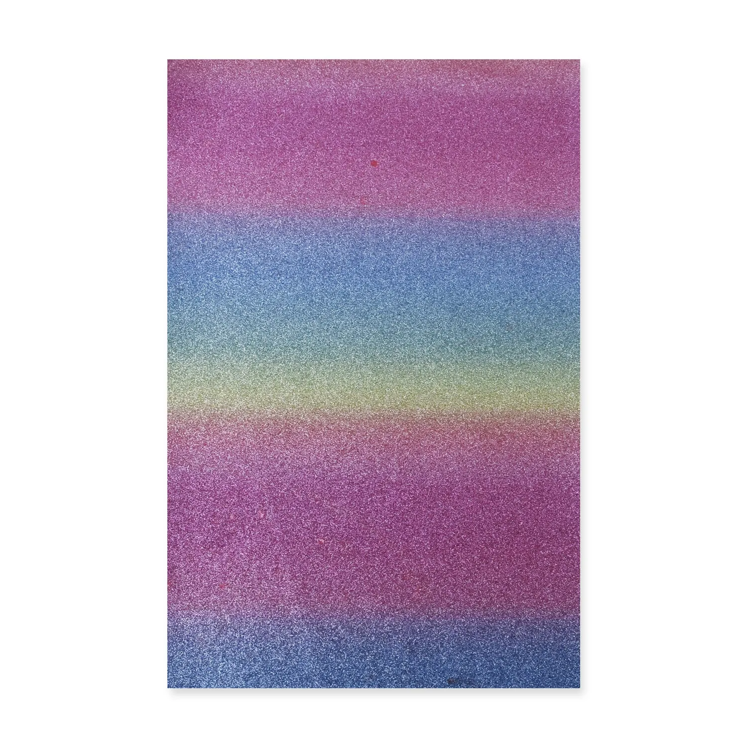 8*12" Silver Rainbow Glitter Faux leather sheets Glitter Fabric for Crafts and Hair Bows 1pcs 102636