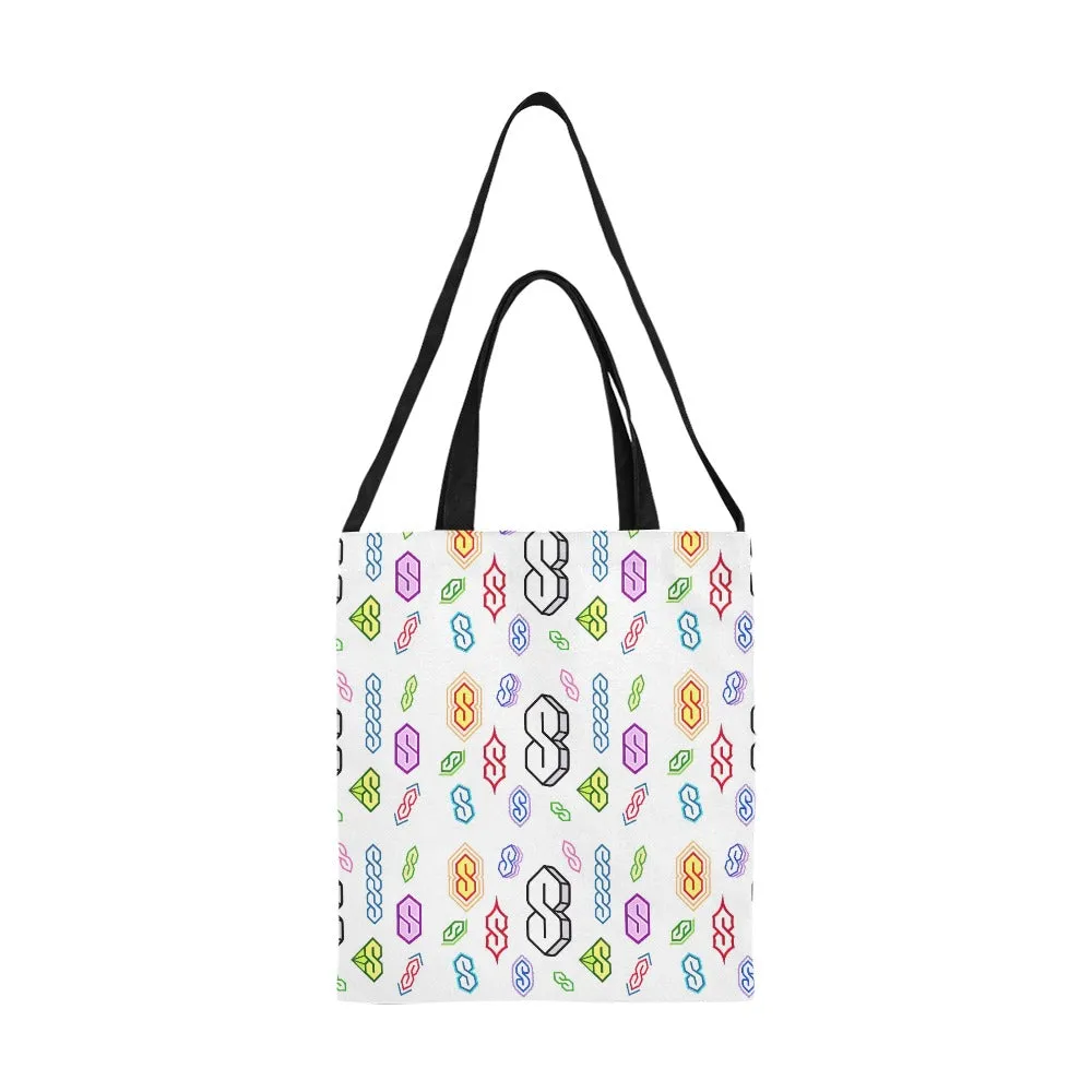 90s Graffiti Super S All Over Print Canvas Tote Bag