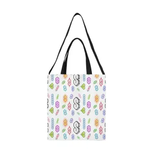 90s Graffiti Super S All Over Print Canvas Tote Bag