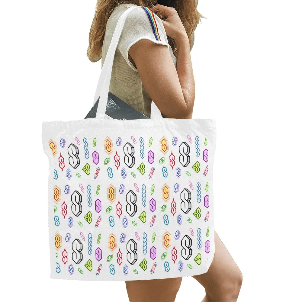 90s Graffiti Super S Canvas Tote Bag(Large)