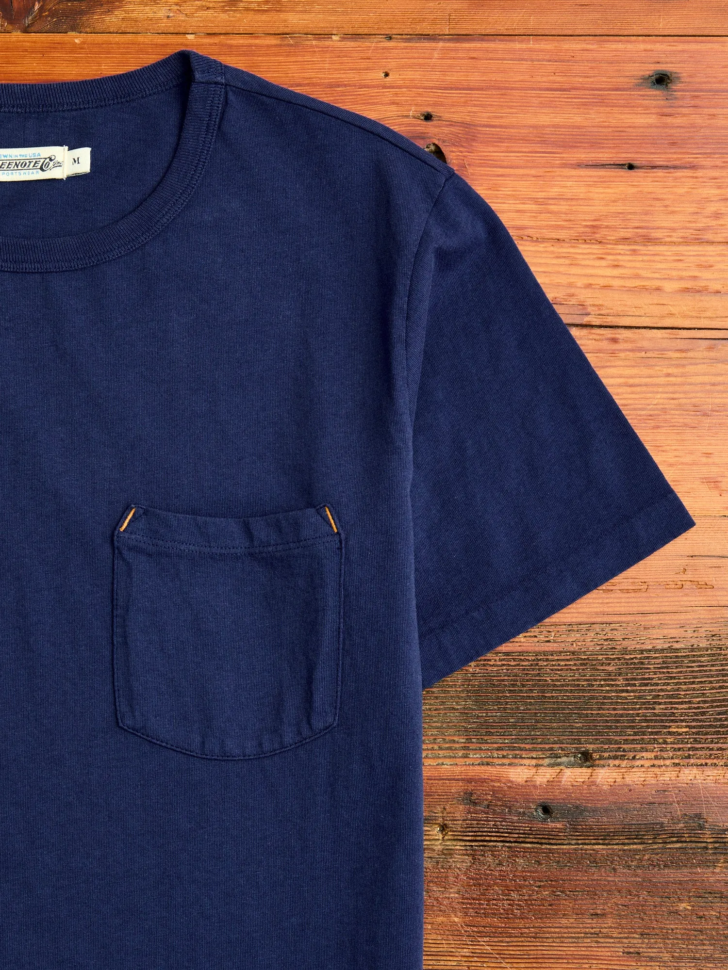 9oz Pocket T-Shirt in Navy