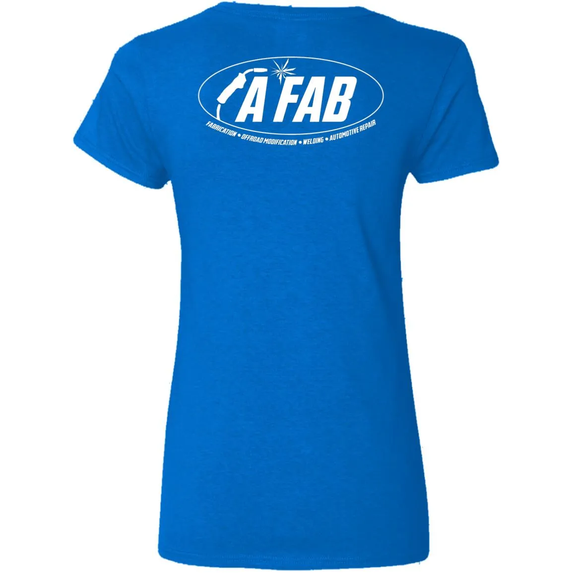 A Fab white logo G500VL Ladies' 5.3 oz. V-Neck T-Shirt
