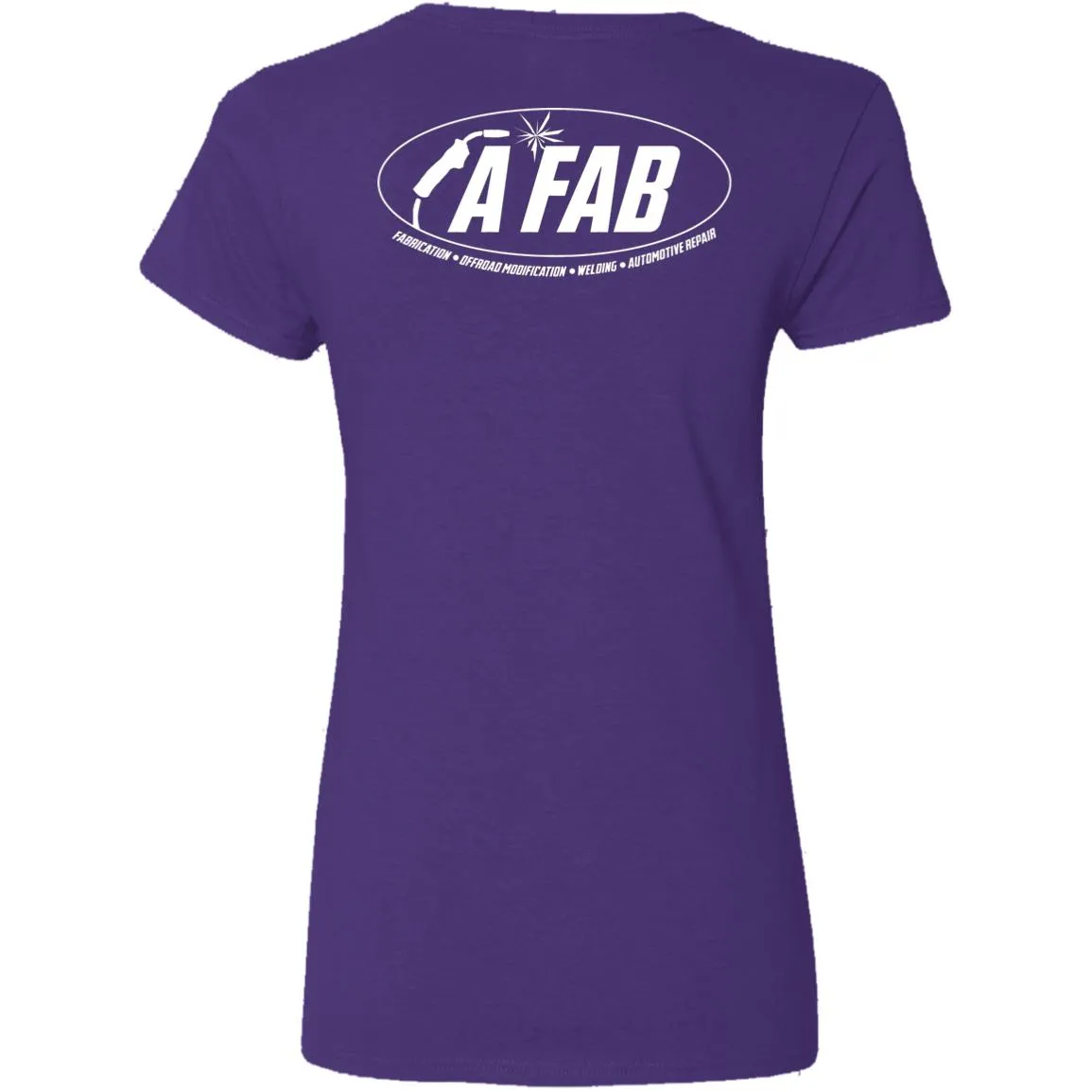 A Fab white logo G500VL Ladies' 5.3 oz. V-Neck T-Shirt