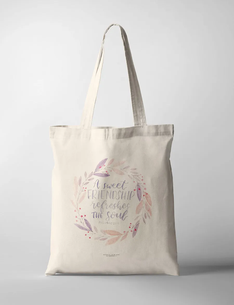 A Sweet Friendship Refreshes The Soul {Tote Bag}