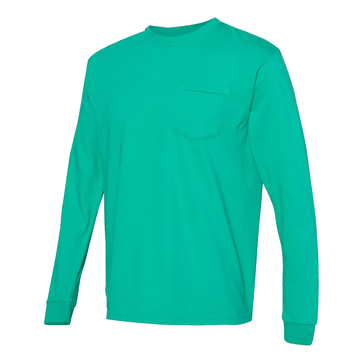 A1771 Heavyweight Ring Spun Long Sleeve Pocket Tee