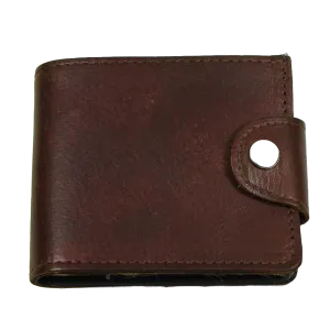 AB320-46 - Antique Finish Snap Wallet w/Coin Pocket