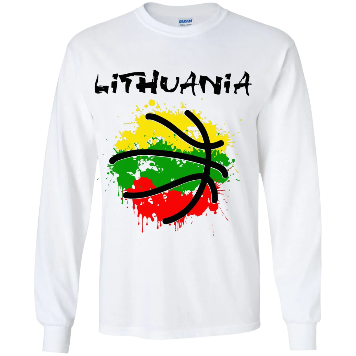 Abstract Lithuania - Boys Youth Classic Long Sleeve T-Shirt