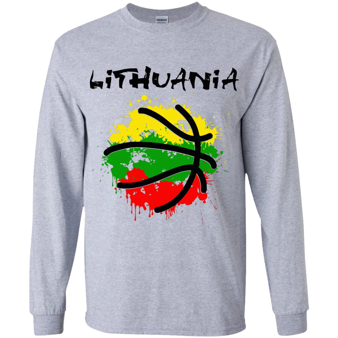 Abstract Lithuania - Boys Youth Classic Long Sleeve T-Shirt