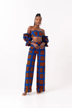 ADEBOLA African print crop top