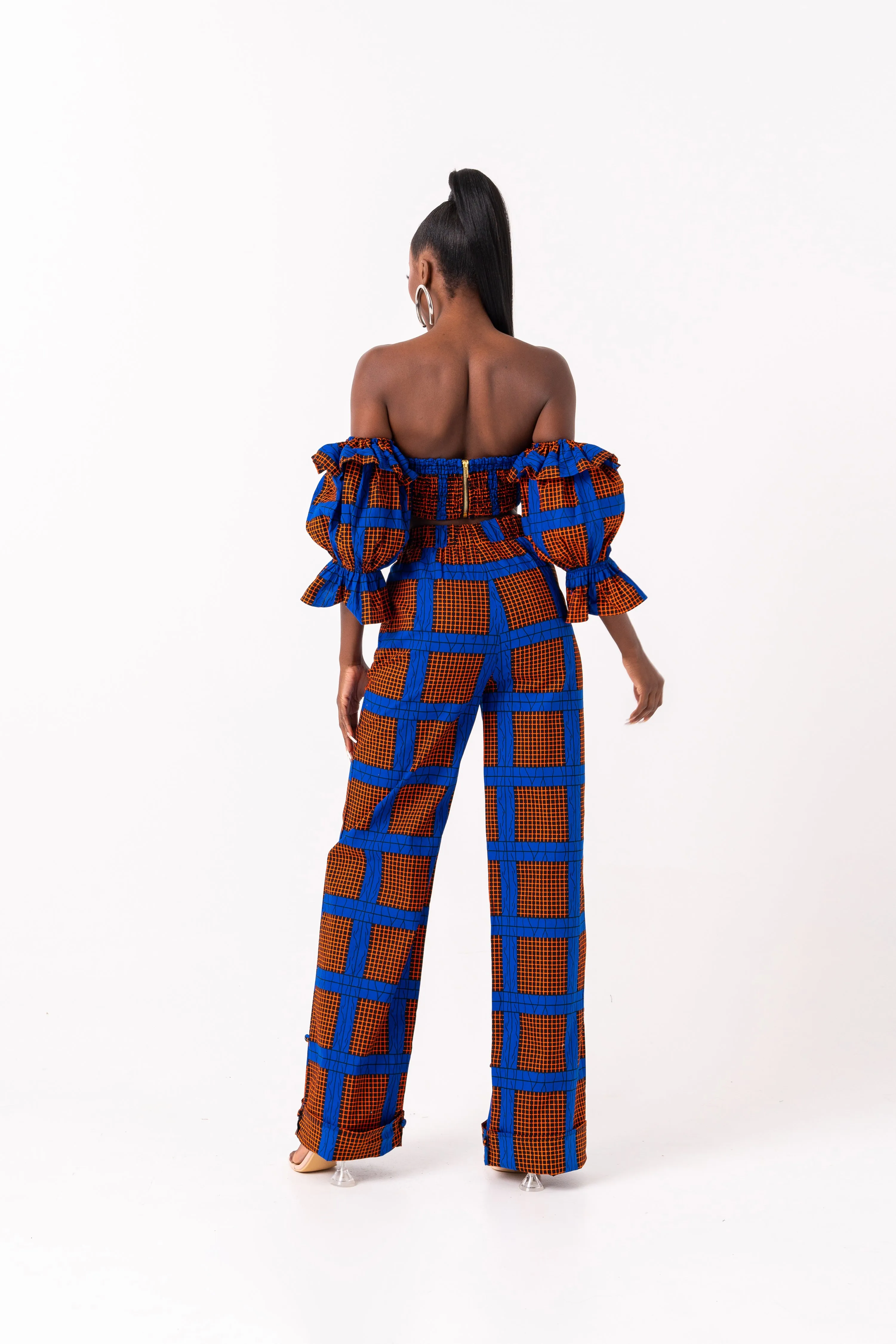 ADEBOLA African print crop top