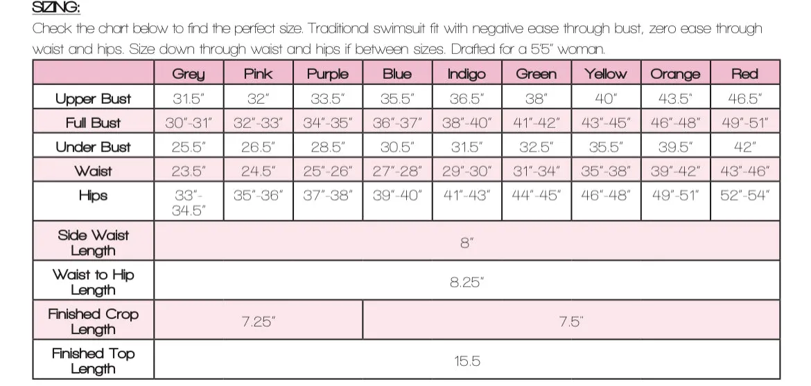 Adults Preorder Rashguard Swim Crop - Curve Fit