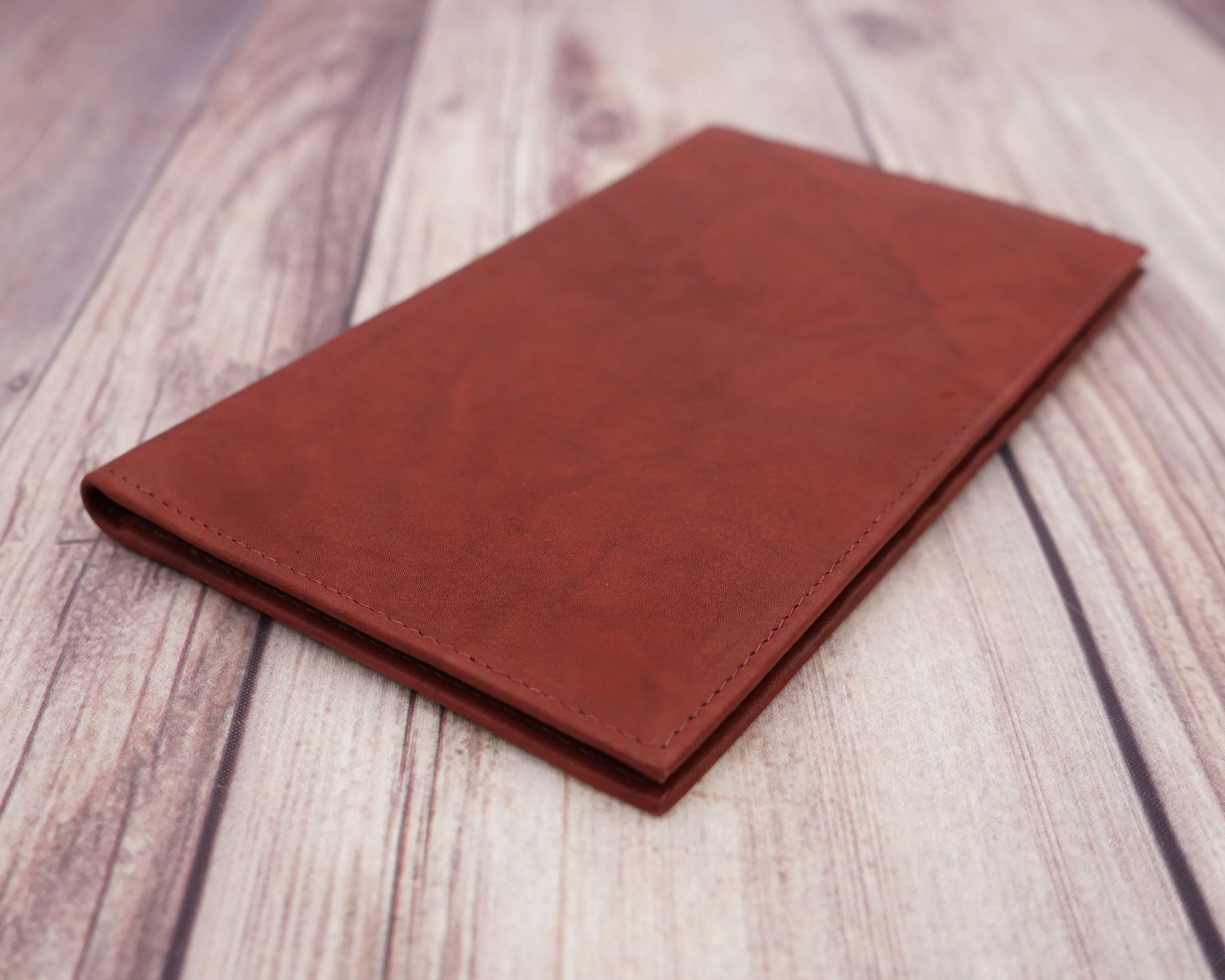 AG Wallets RFID Full Grain Napa Cowhide Leather Credit Card Organizer Long Wallet, Holds Up To 20 Cards, 2 Side Cash Slots