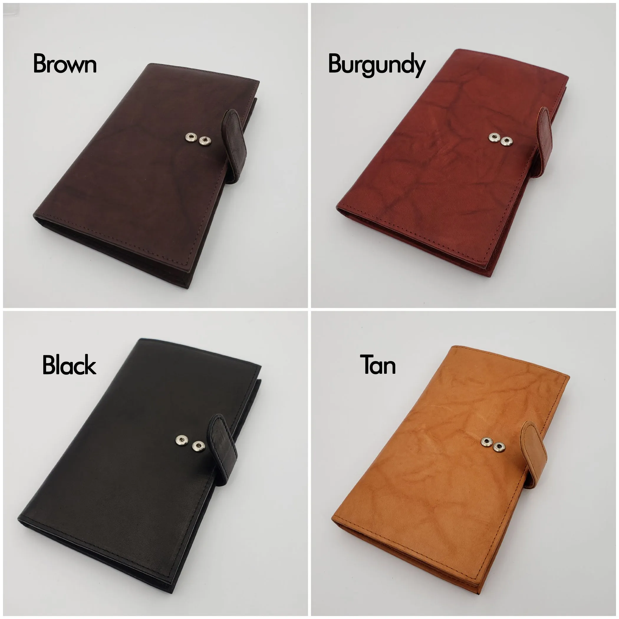 AG Wallets RFID Snap Close Leather Credit Card Organizer & Wallet