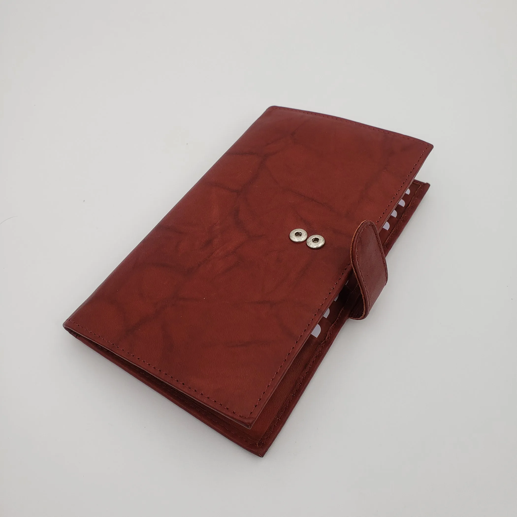 AG Wallets RFID Snap Close Leather Credit Card Organizer & Wallet