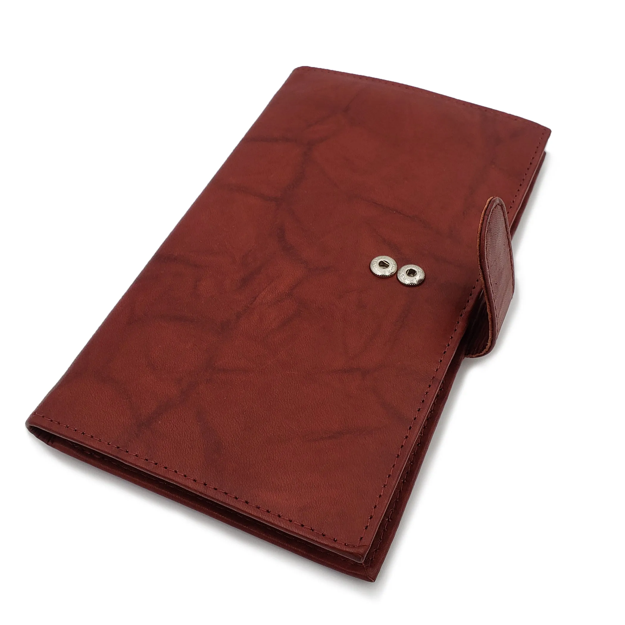 AG Wallets RFID Snap Close Leather Credit Card Organizer & Wallet
