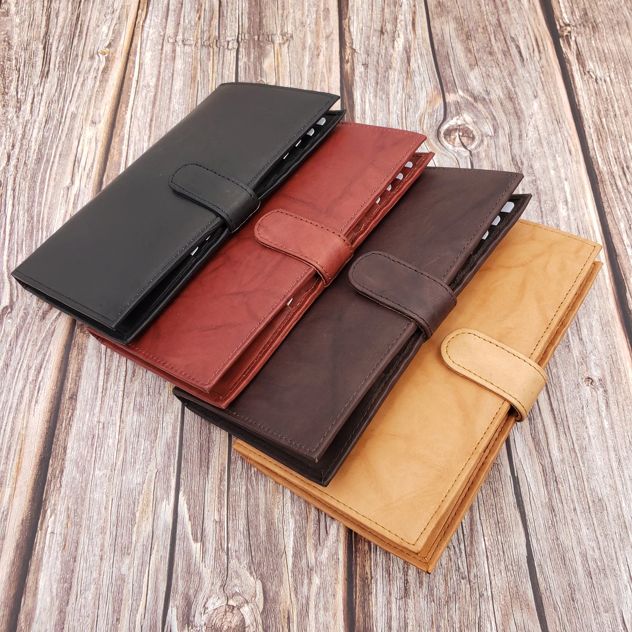 AG Wallets RFID Snap Close Leather Credit Card Organizer & Wallet