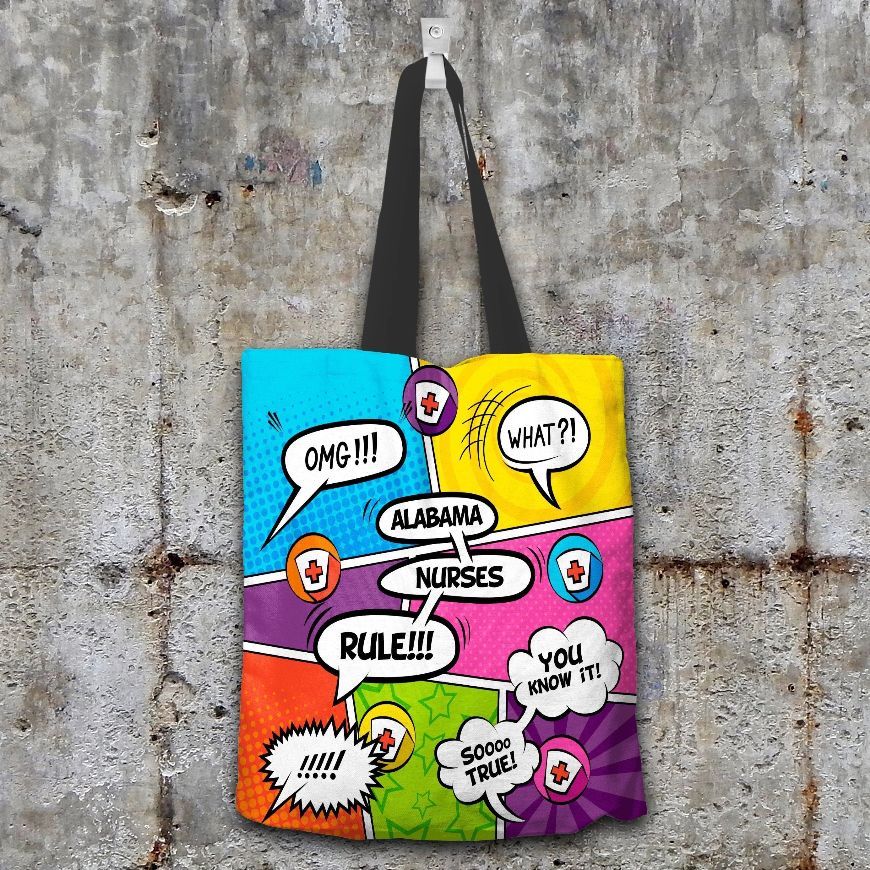 AL Comic Nurse Tote Bag