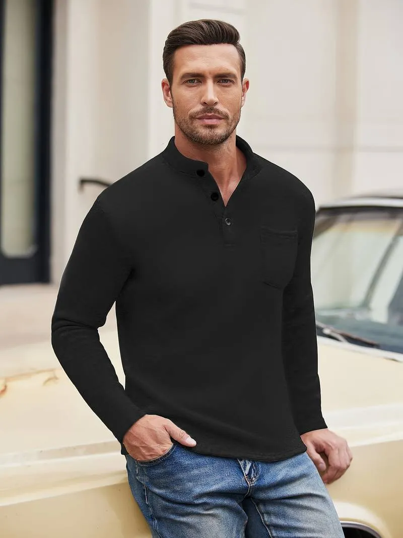 Alexander Men's Long-Sleeve T-Shirt with Pocket