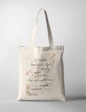 All Scripture Is Breathed Out {Tote Bag}