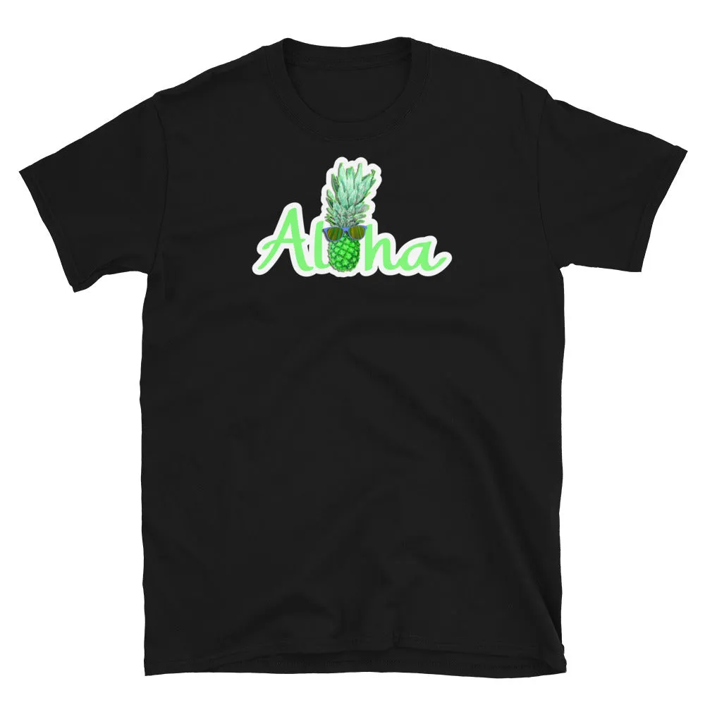 Aloha Hawaiian Pineapple Novelty T-Shirt