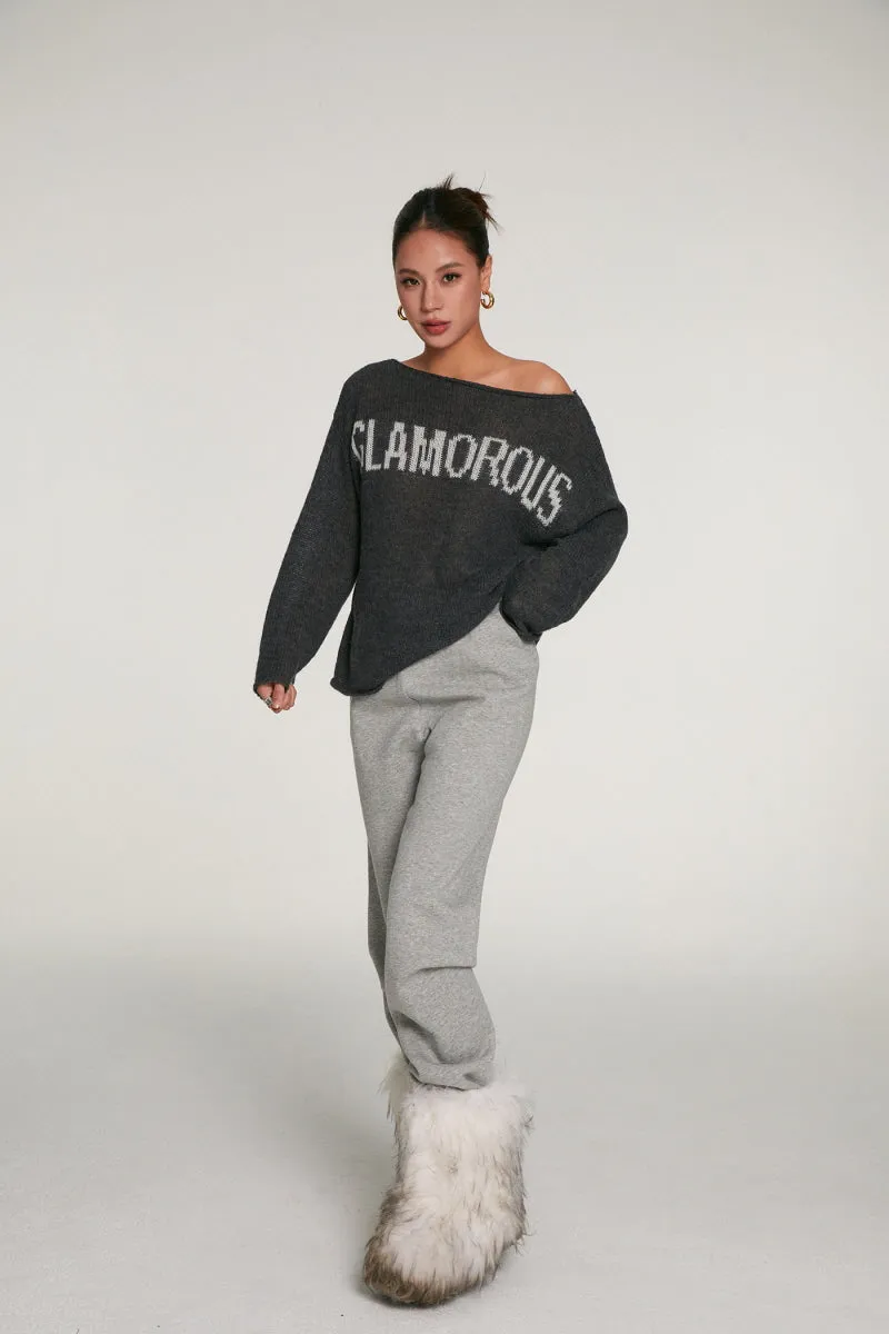 Alpaca Off-Shoulder Sweater