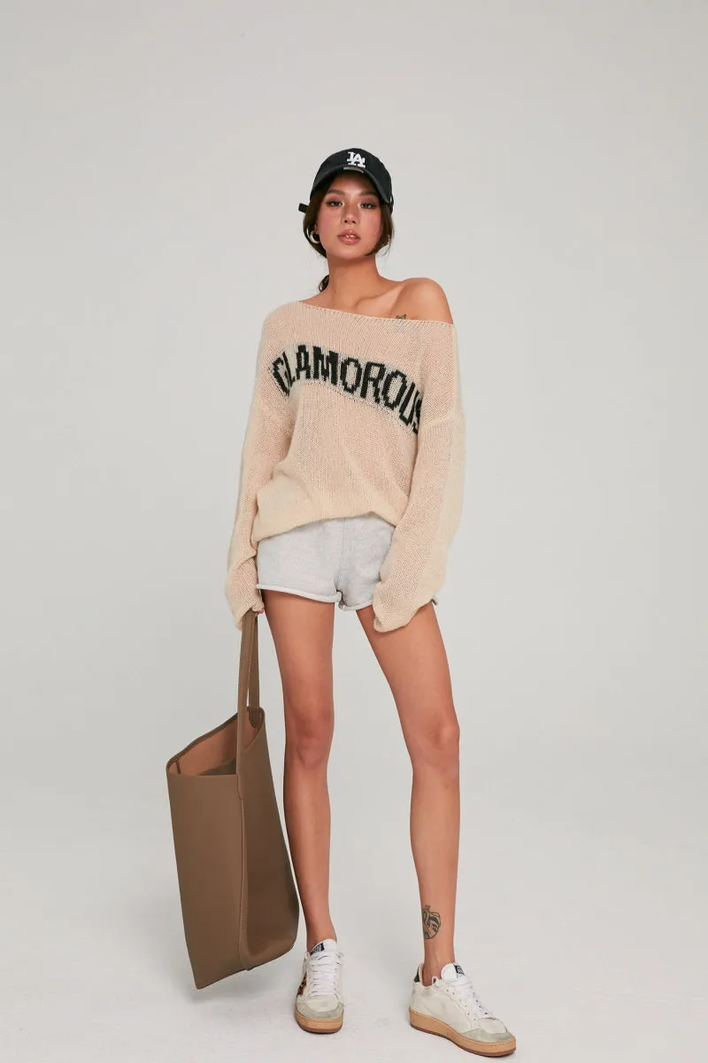 Alpaca Off-Shoulder Sweater