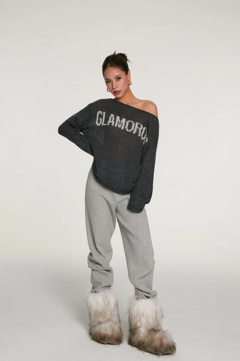 Alpaca Off-Shoulder Sweater
