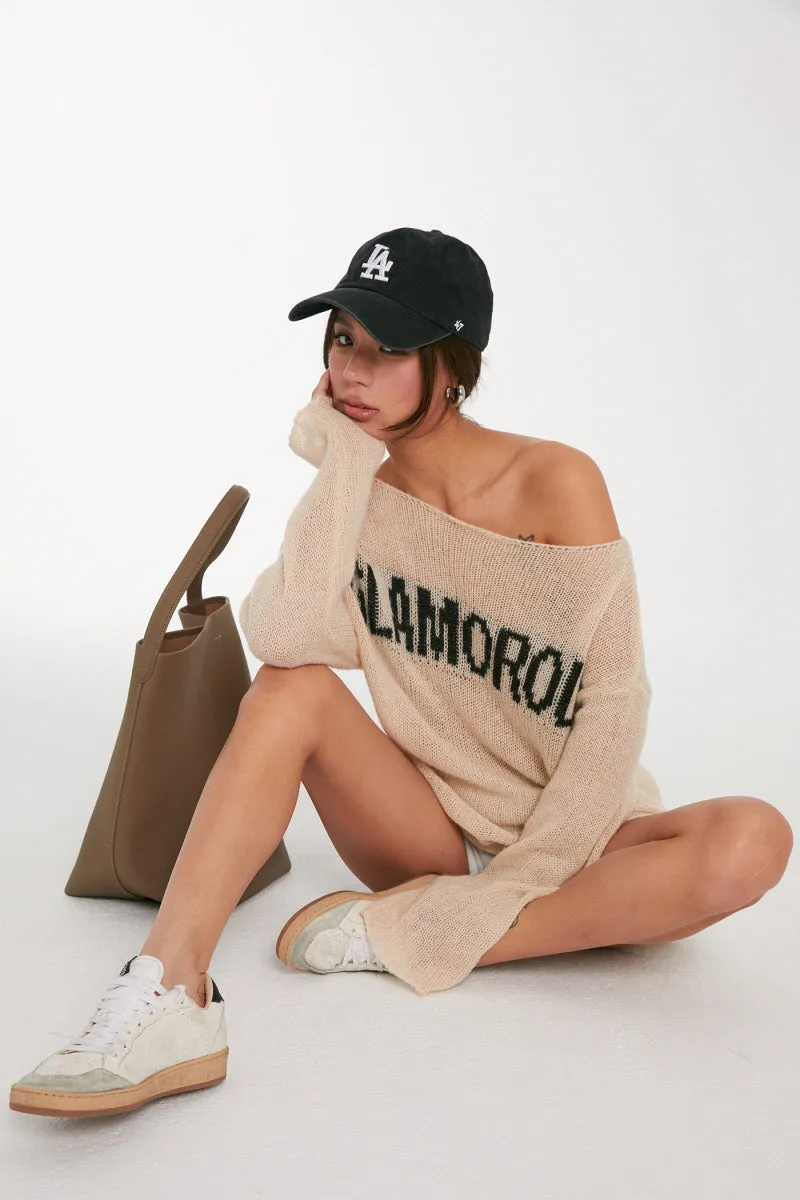 Alpaca Off-Shoulder Sweater