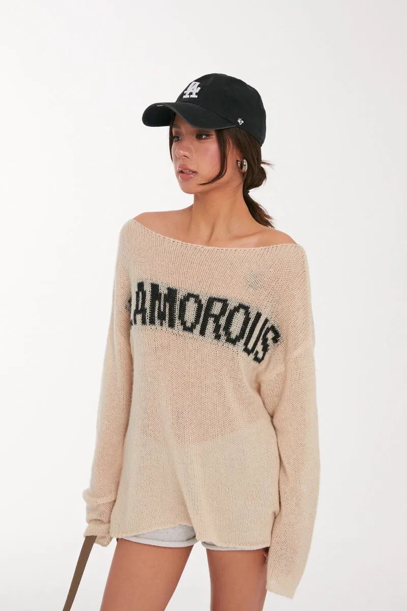 Alpaca Off-Shoulder Sweater