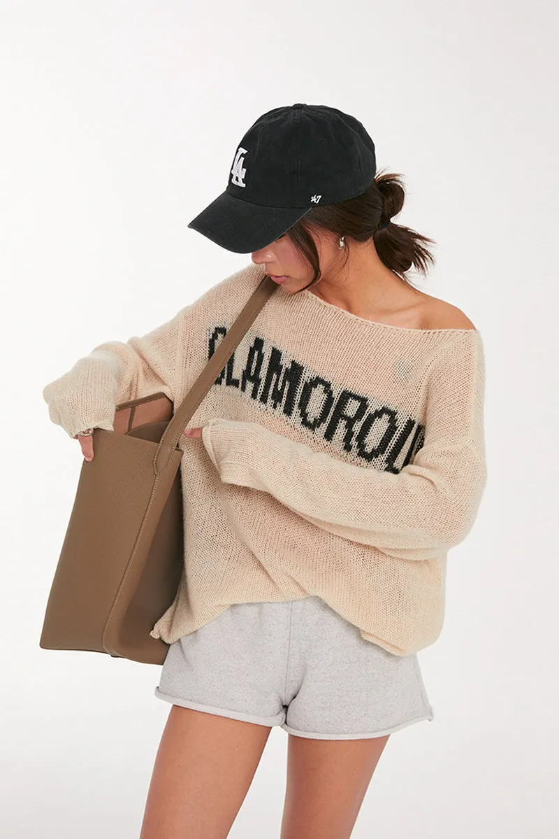 Alpaca Off-Shoulder Sweater