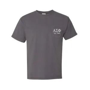 Alpha Sigma Phi Short Sleeve Pocket Tee