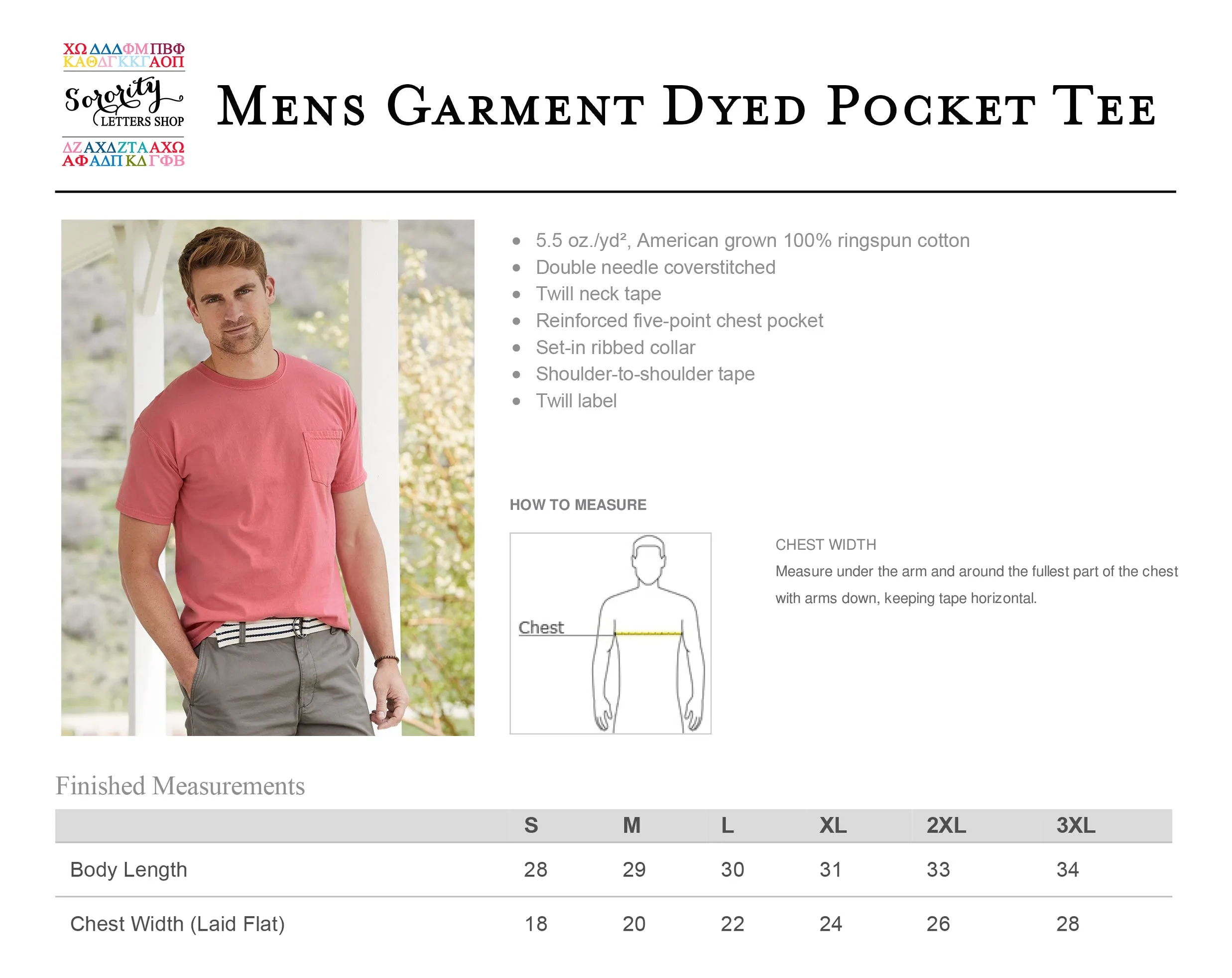 Alpha Sigma Phi Short Sleeve Pocket Tee