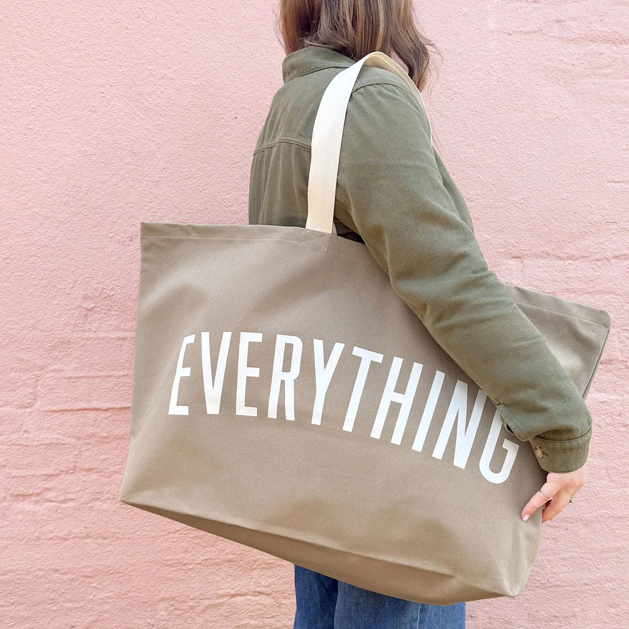 Alphabet Bags - Everything - Stone - REALLY Big Bag
