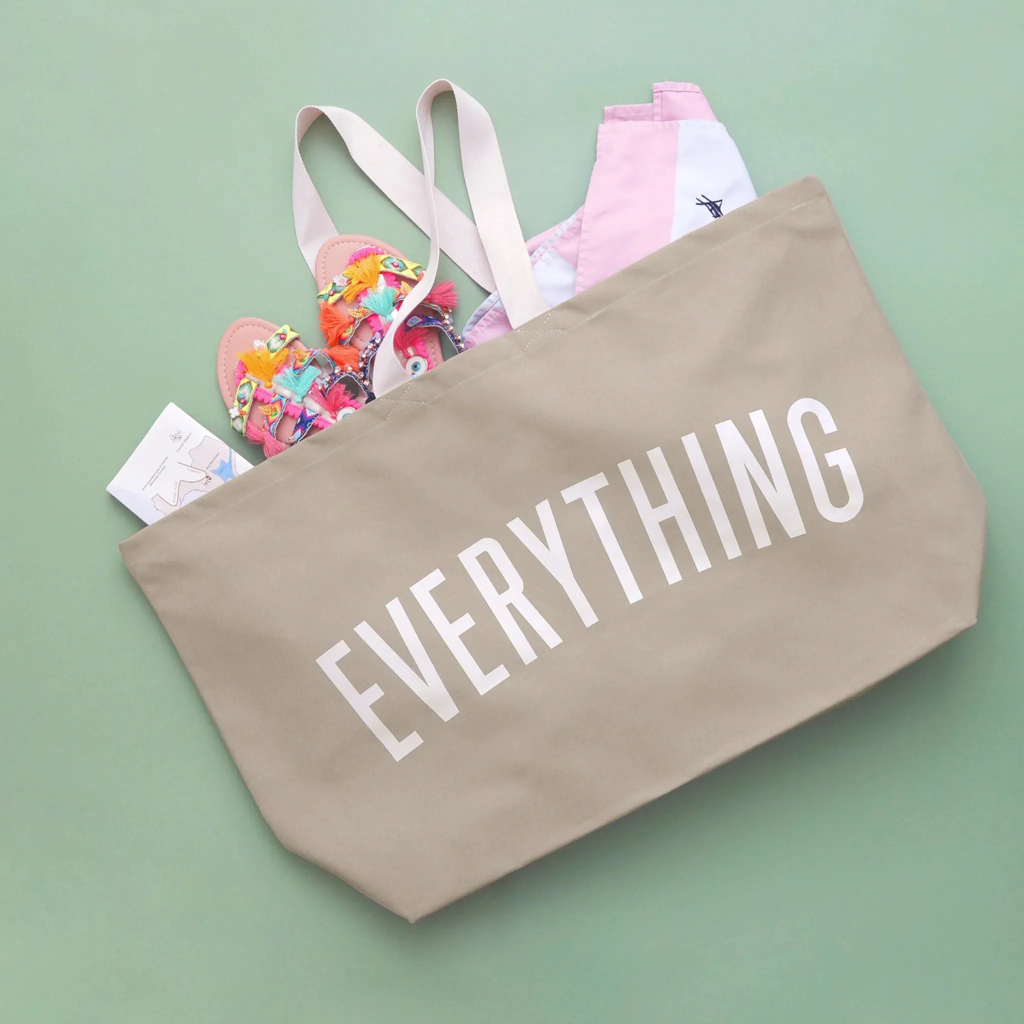 Alphabet Bags - Everything - Stone - REALLY Big Bag