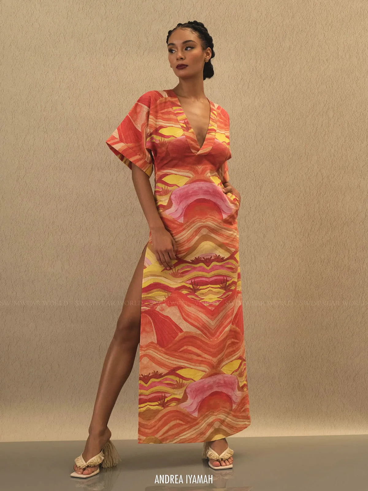 Alyma Kaftan Dress ::RET