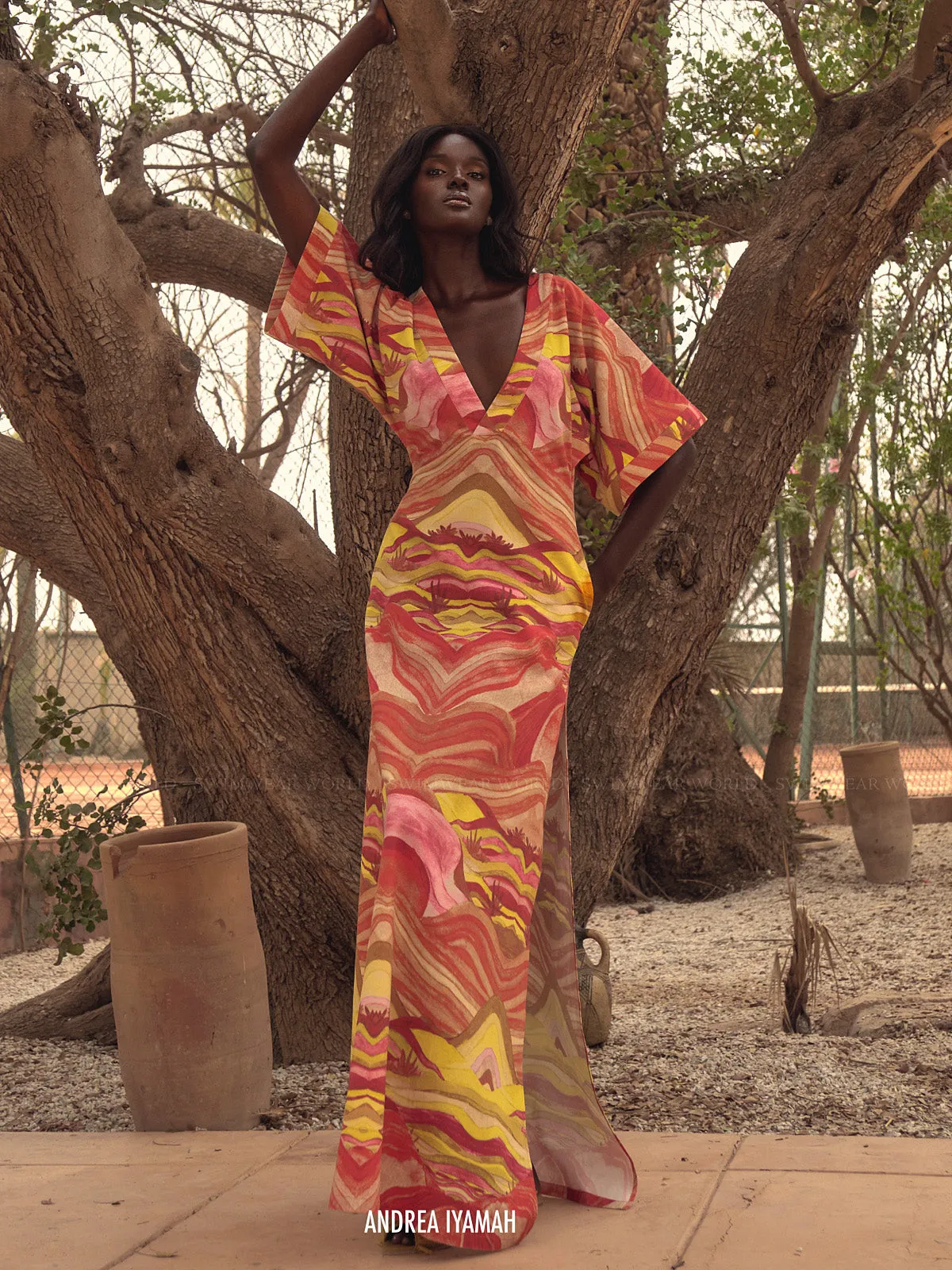 Alyma Kaftan Dress ::RET