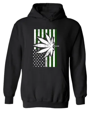 American flag leaf hoodie