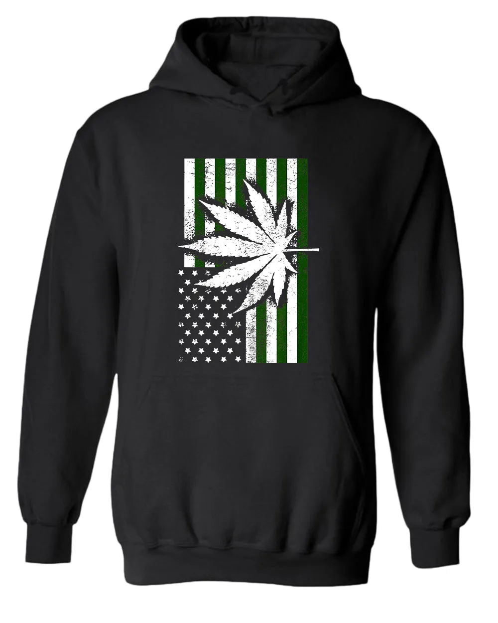 American flag leaf hoodie