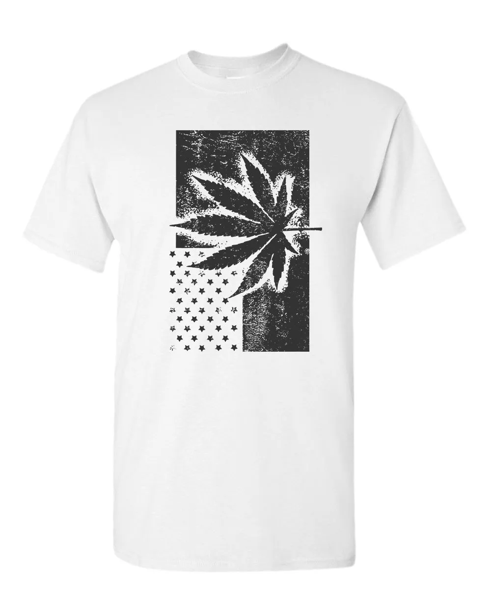 American flag leaf t-shirt